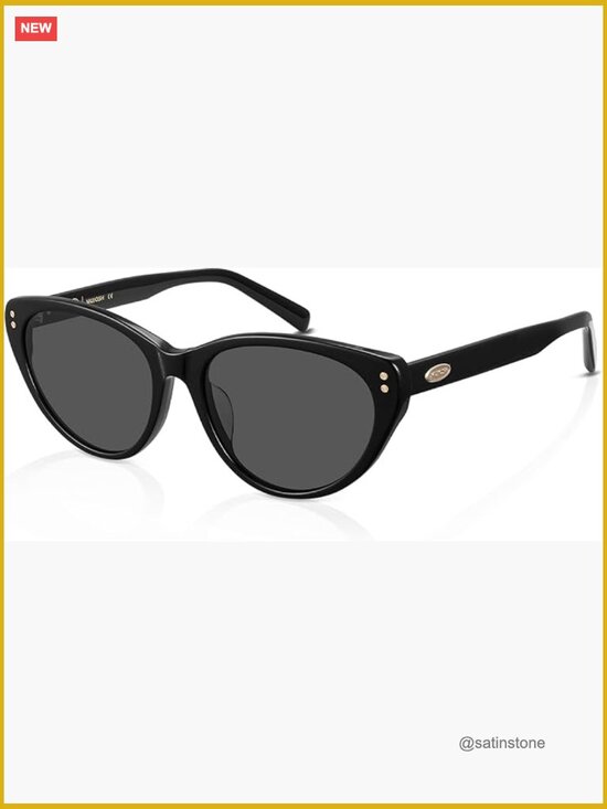 Vintage Cat-Eye Acetate Sunglasses with UV Protection main image 5